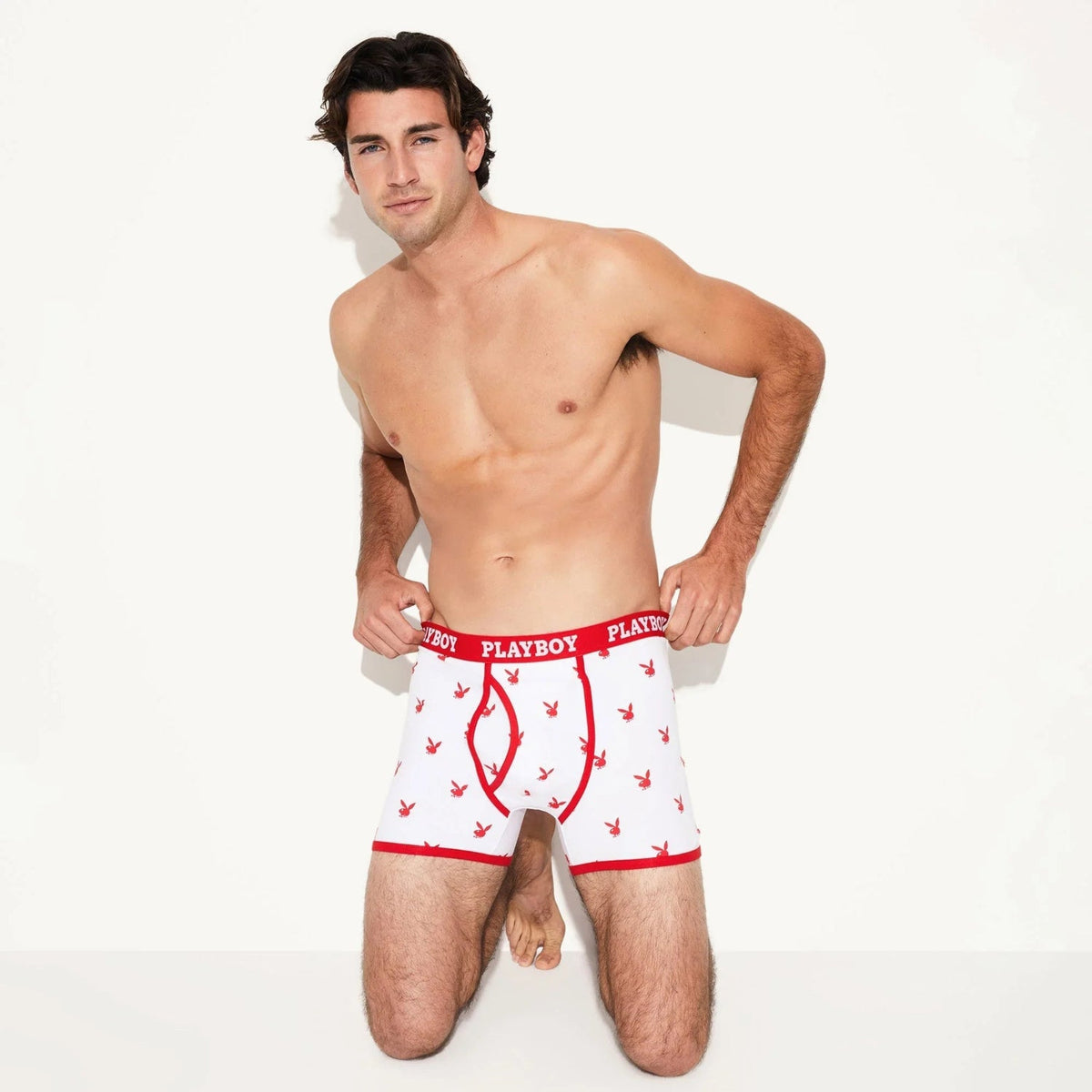 Playboy Rabbit Head Boxer Briefs - Red