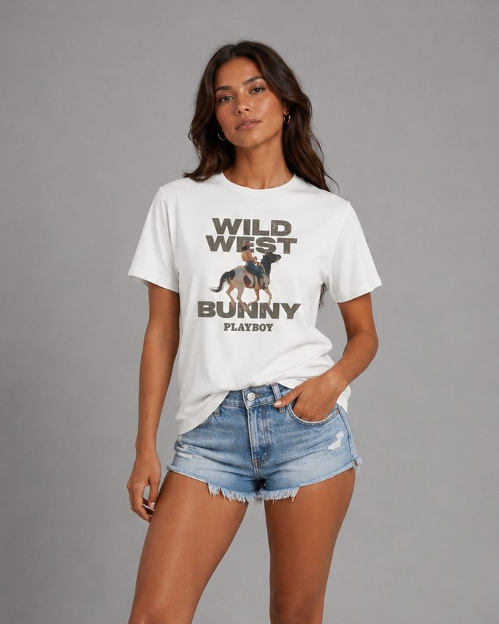 Playboy Wild West Bunny Tee W.