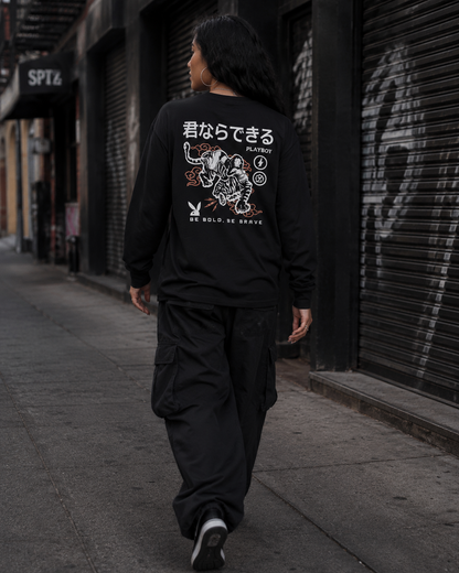 Playboy Be Brave Long Sleeve Tee