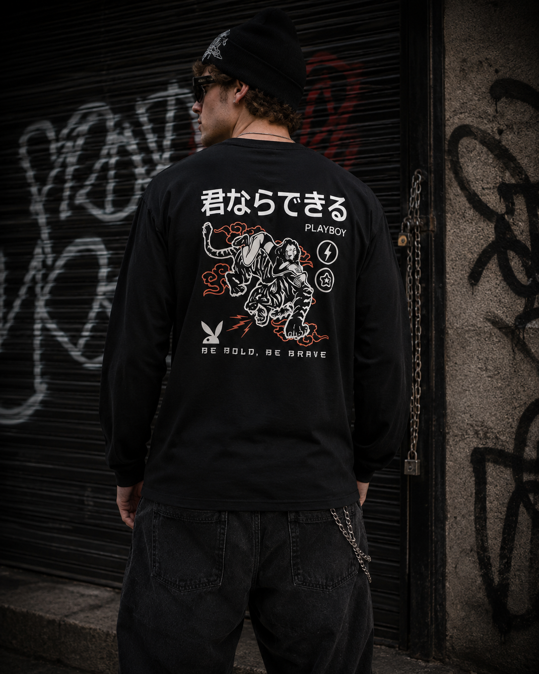Playboy Be Brave Long Sleeve Tee