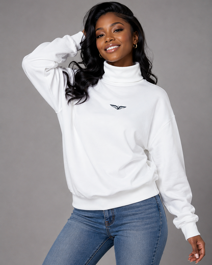 Playboy Aviation Wings High Neck Sweatshirt
