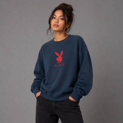 Playboy Ace of Diamonds Crewneck - Navy