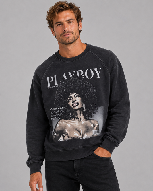Playboy Class Sweatshirt - Vintage Black