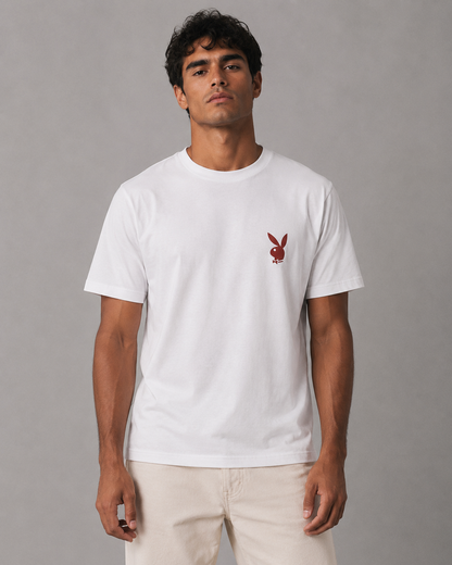 Playboy Janis Cover Tee - Off-White