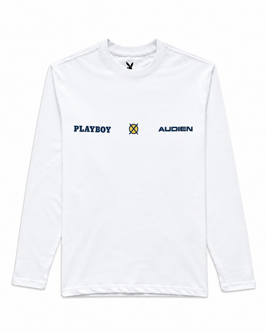 Playboy x Audien Metallic Bunny Long Sleeve - White