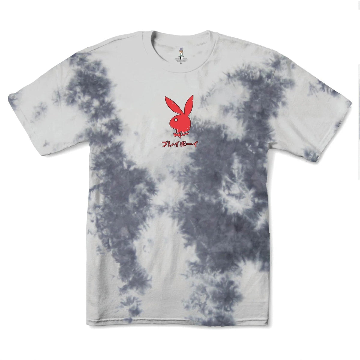 Playboy Ace of Hearts T-Shirt Tie-Dye - Greyscale