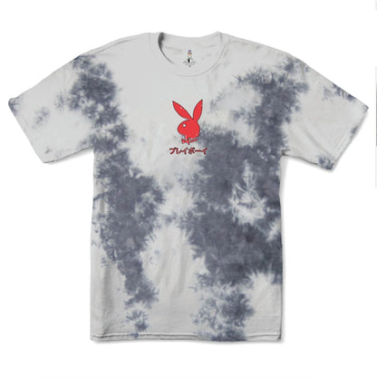 Playboy Ace of Hearts T-Shirt Tie-Dye - Greyscale