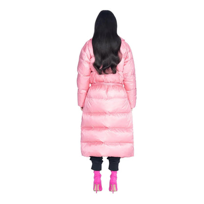 Playboy Belted Long Puffer Jacket
