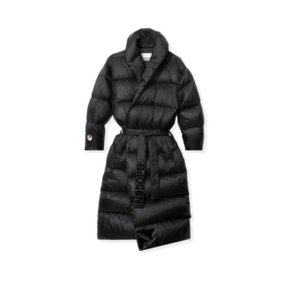 Playboy Belted Long Puffer Jacket
