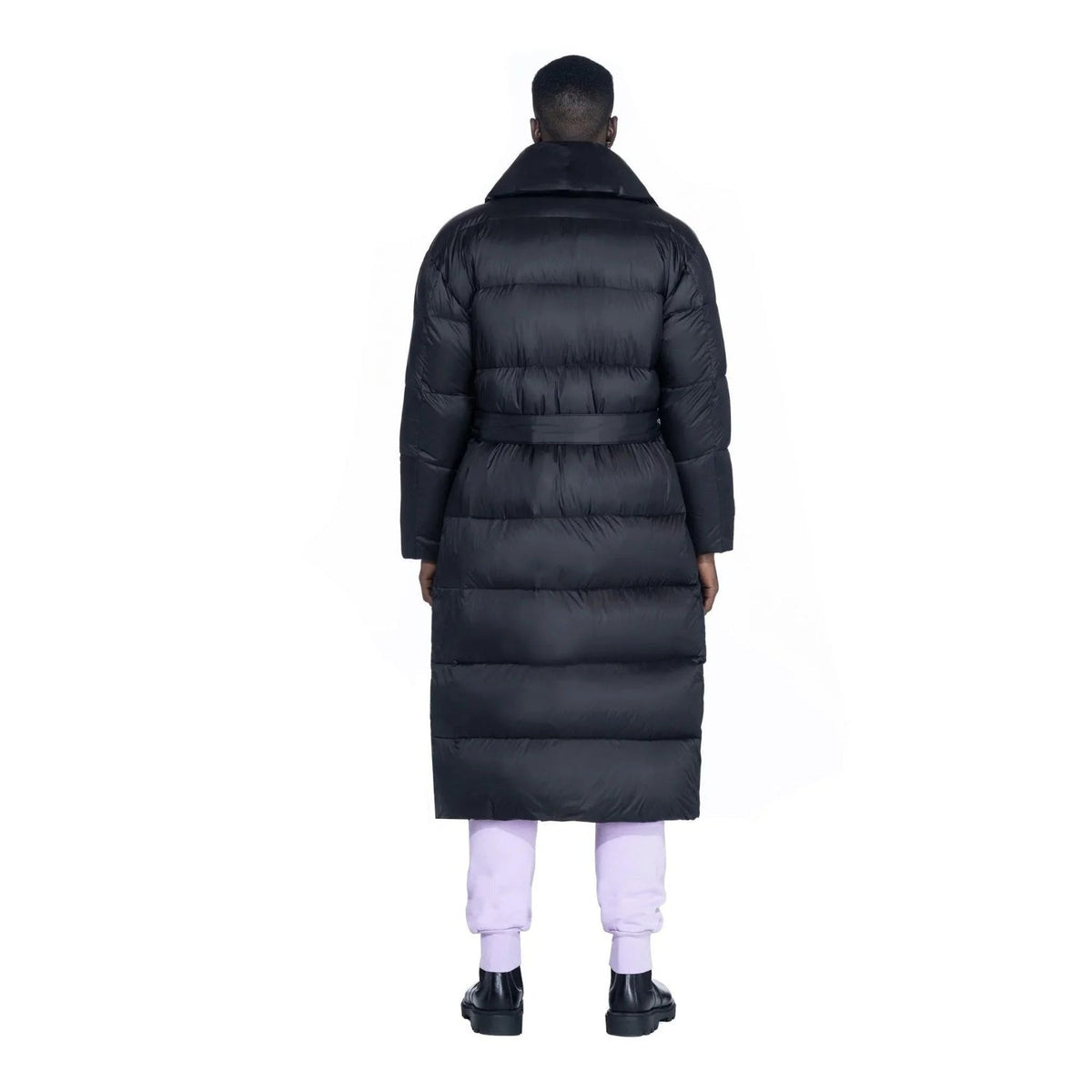 Playboy Belted Long Puffer Jacket