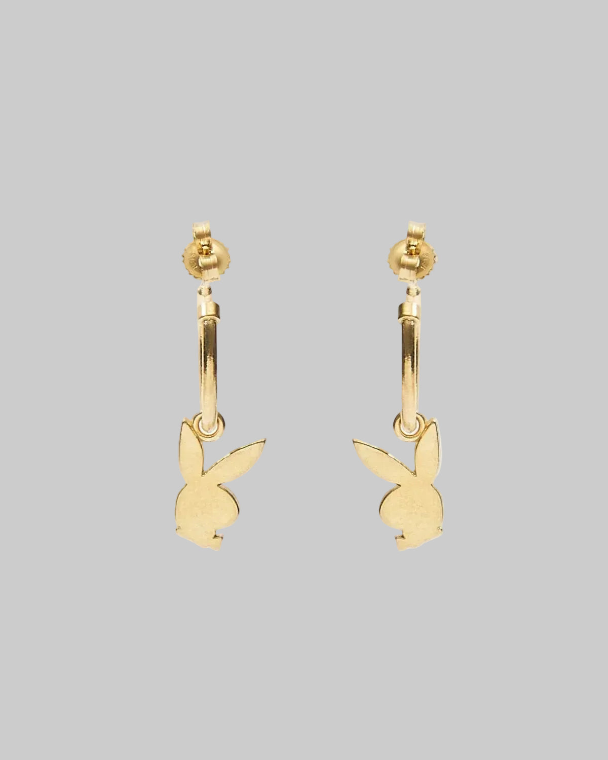 Playboy Bunny Huggie Hoops - Gold