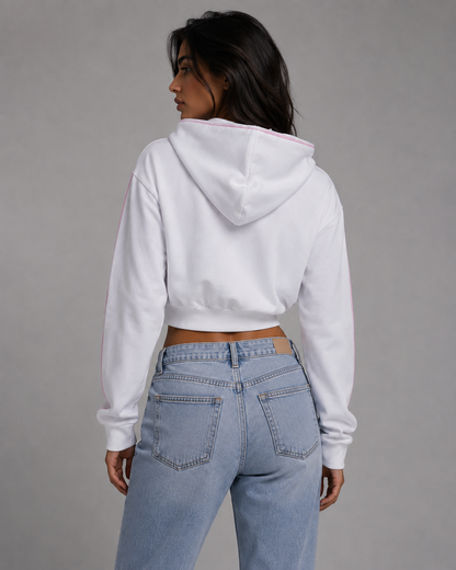 Playboy Cropped Chenille Hoodie
