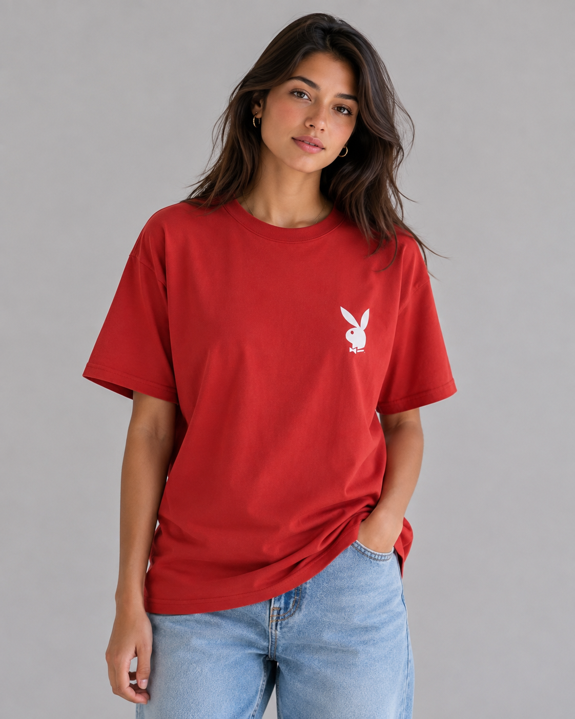 Playboy Eugena Cover Tee - Red