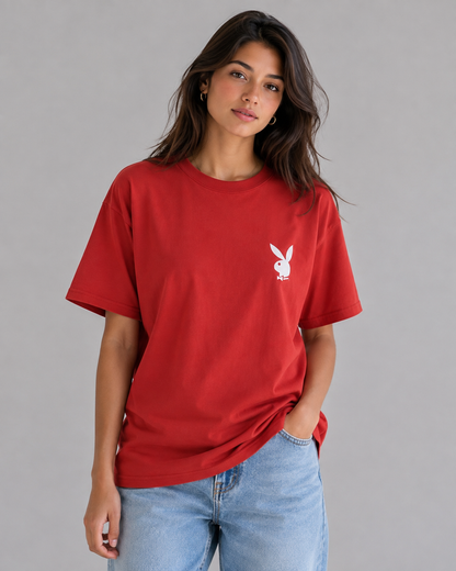 Playboy Eugena Cover Tee - Red