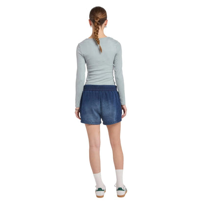 Playboy Fray Boy Lace Up Short - Indigo