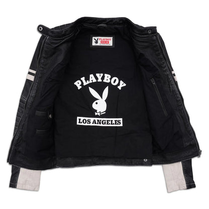 Playboy Jolya Women's Leather Jacket - Black