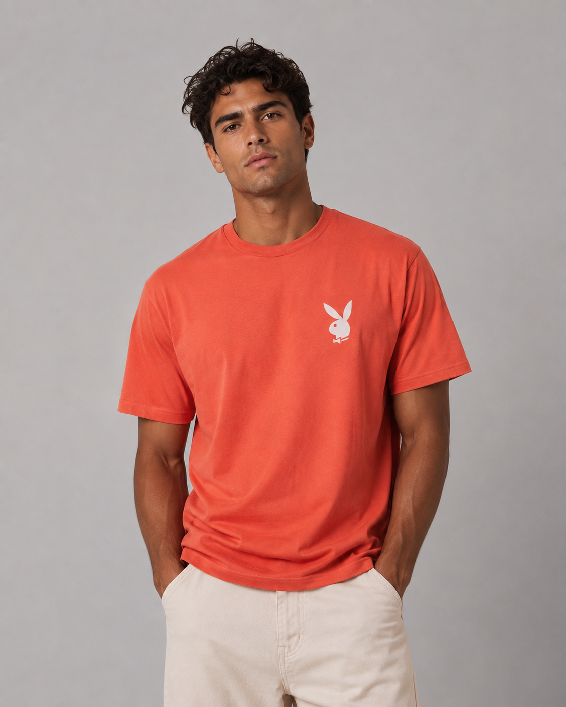 Playboy Kaya Cover Tee - Orange