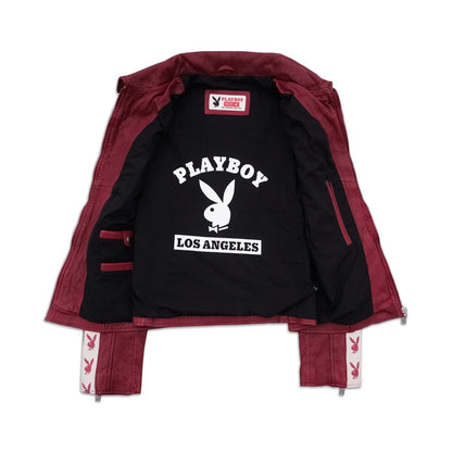Playboy Kristen Women's Leather Jacket - Red