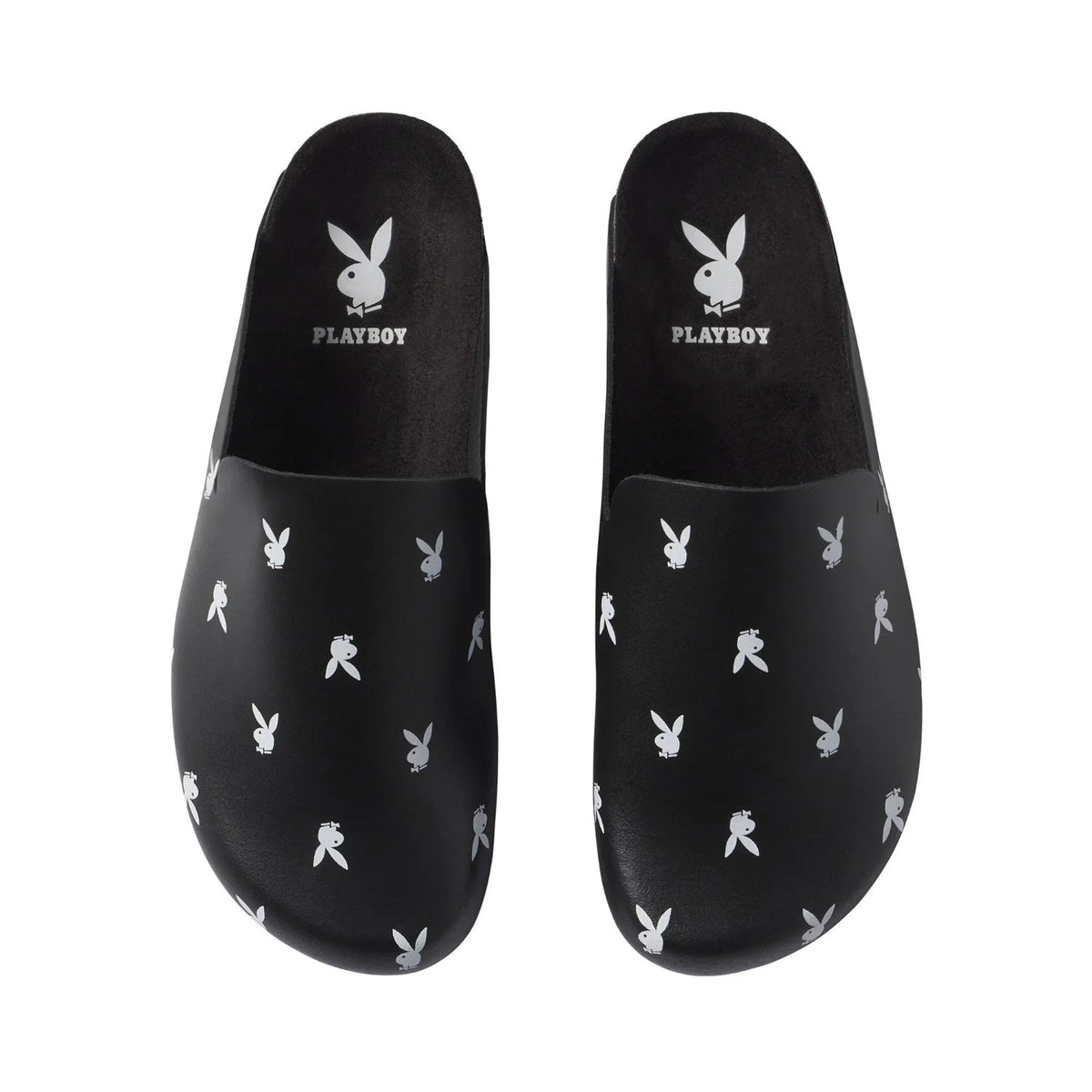 Playboy Leather Slides