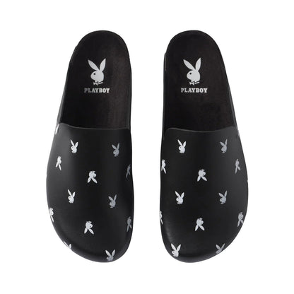 Playboy Leather Slides