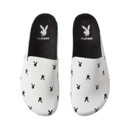 Playboy Leather Slides
