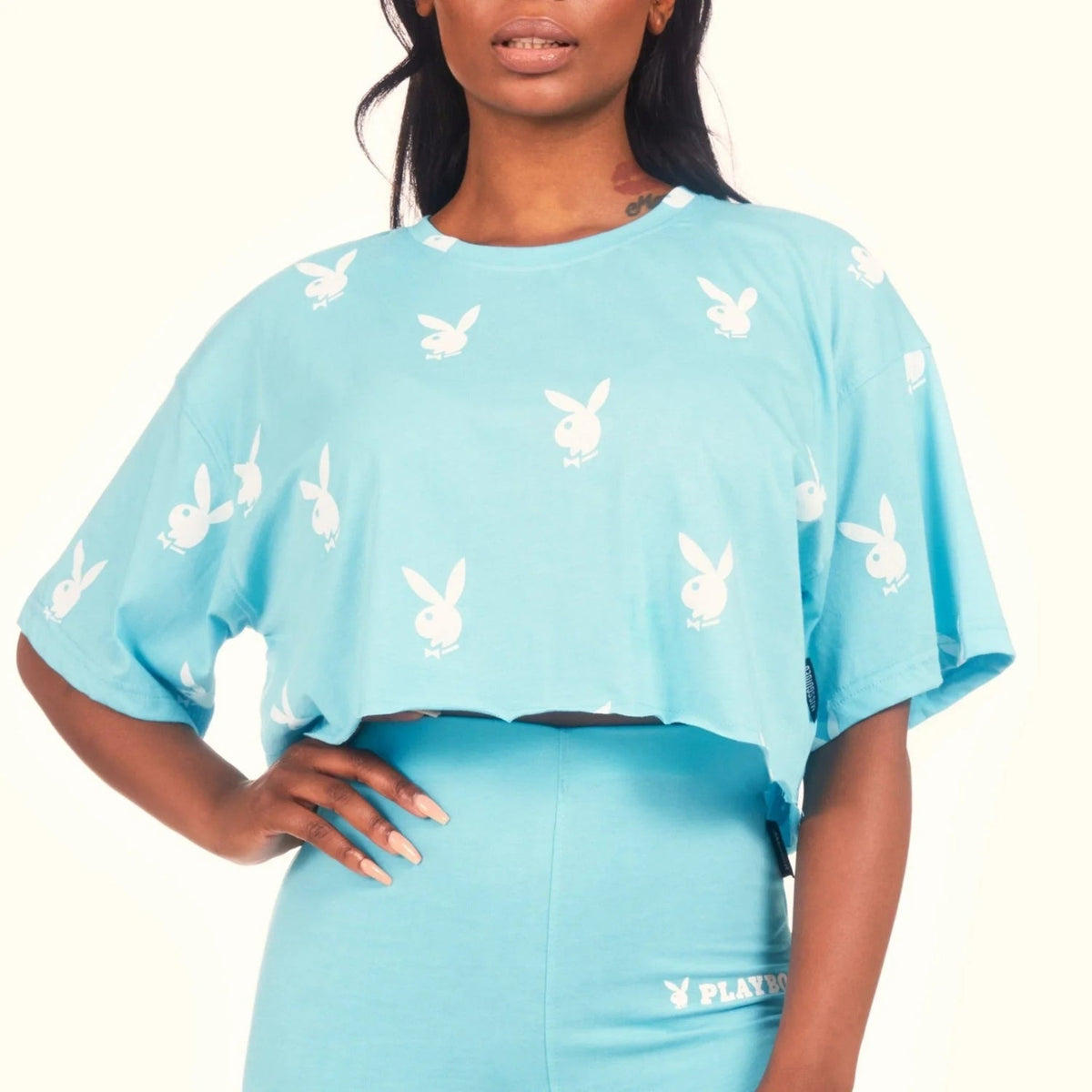 Playboy Logo Cropped T-Shirt