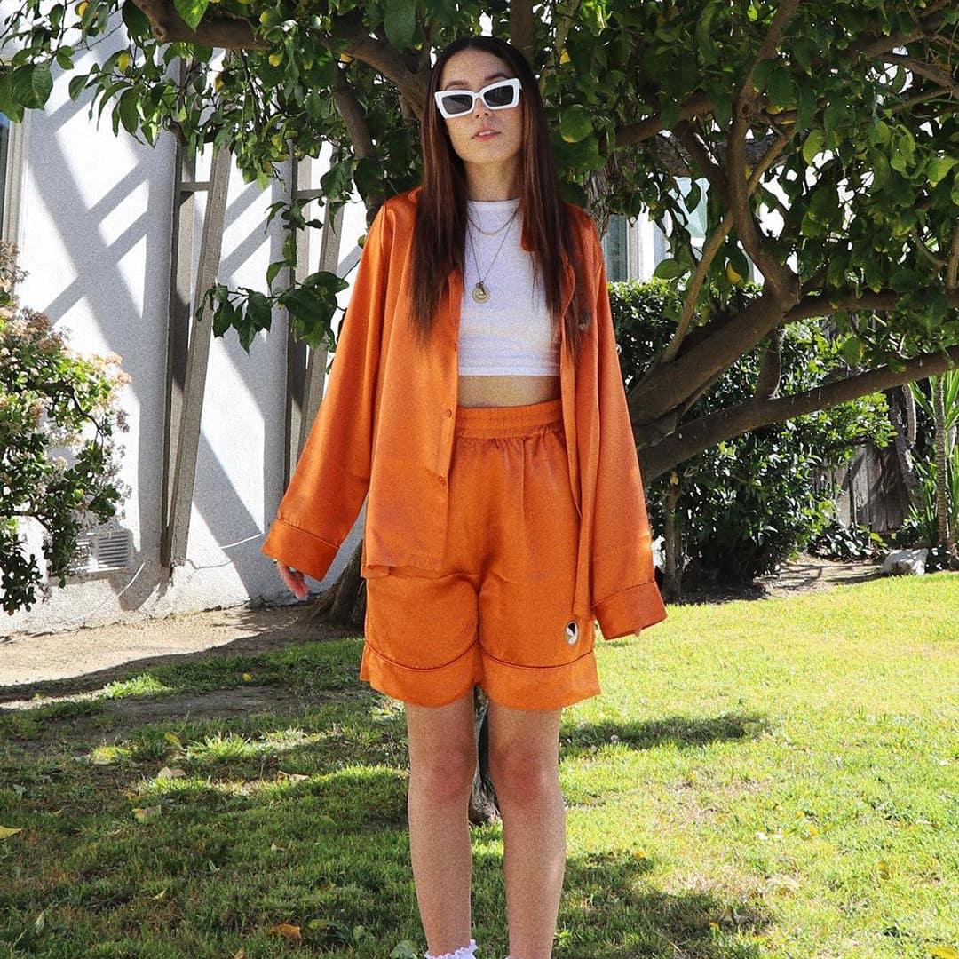 Playboy Long Silk Shorts