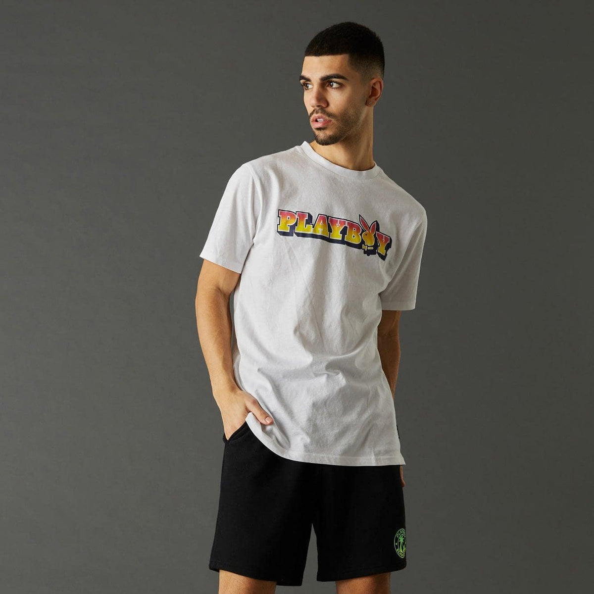 Playboy Men's Beach Club Graphic Shorts
