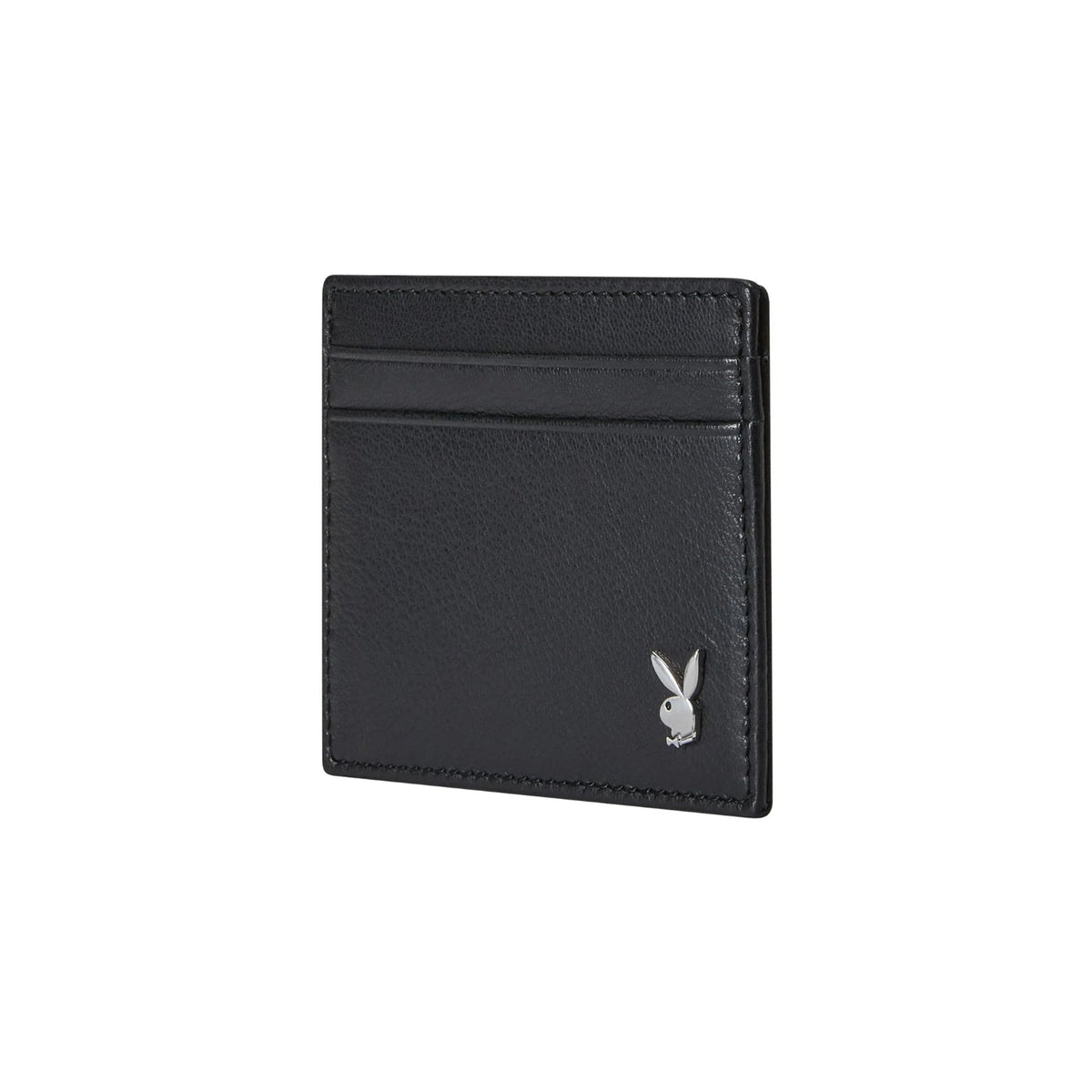Playboy Men's Milled Front Pocket Wallet - Black