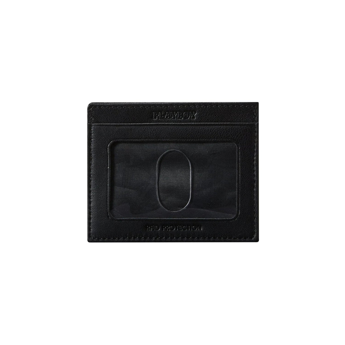 Playboy Men's Milled Front Pocket Wallet - Black
