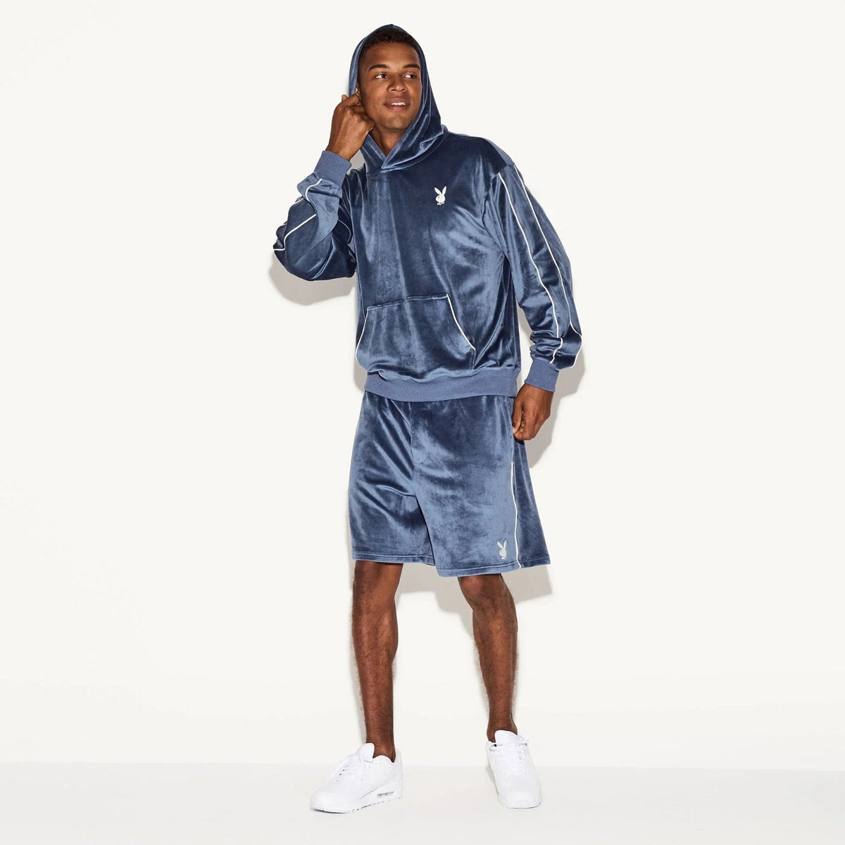 Playboy Men's Velour Hoodie