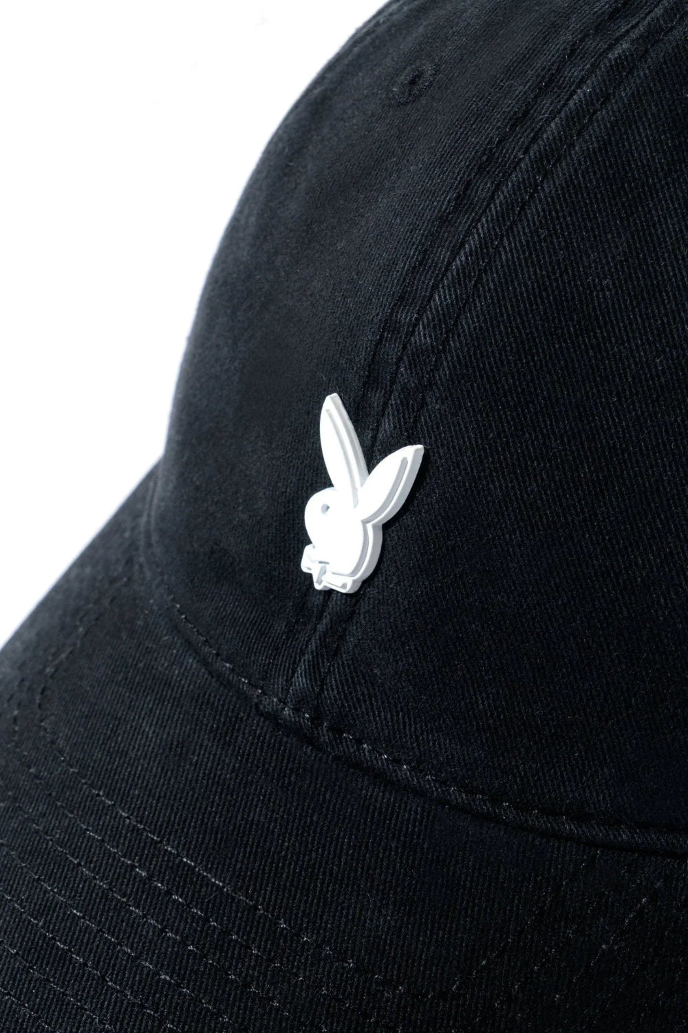 Playboy Metal Rabbit Head Pin Dad Hat