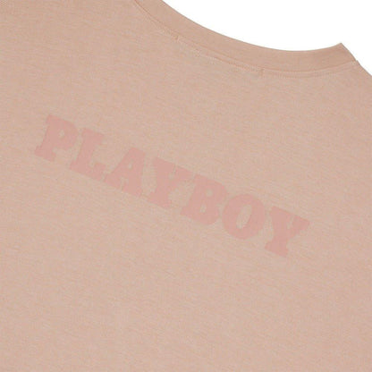 Playboy x Missguided - Women's Oversized Logo T-Shirt - Blush