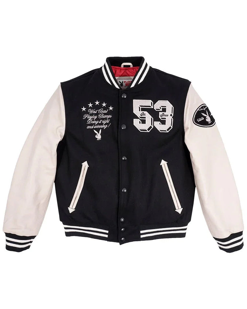 Playboy 53 Premium Varsity - Black/Ecru