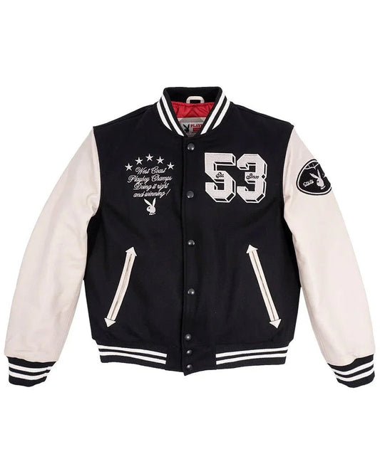 Playboy 53 Premium Varsity - Black/Ecru