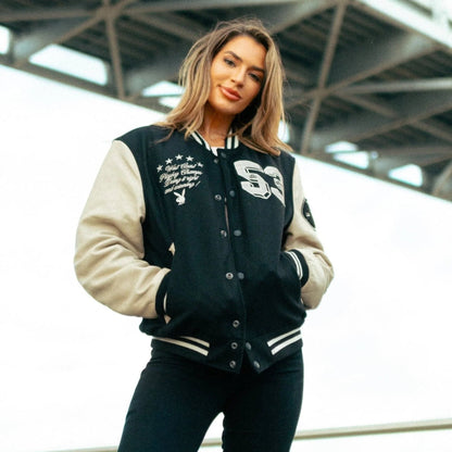 Playboy 53 Premium Varsity - Black/Ecru