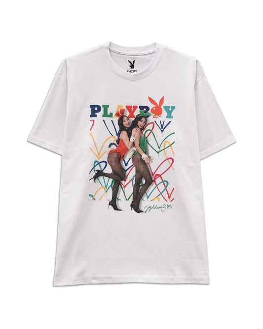 Playboy x JGC Sister Bunny Tee - White
