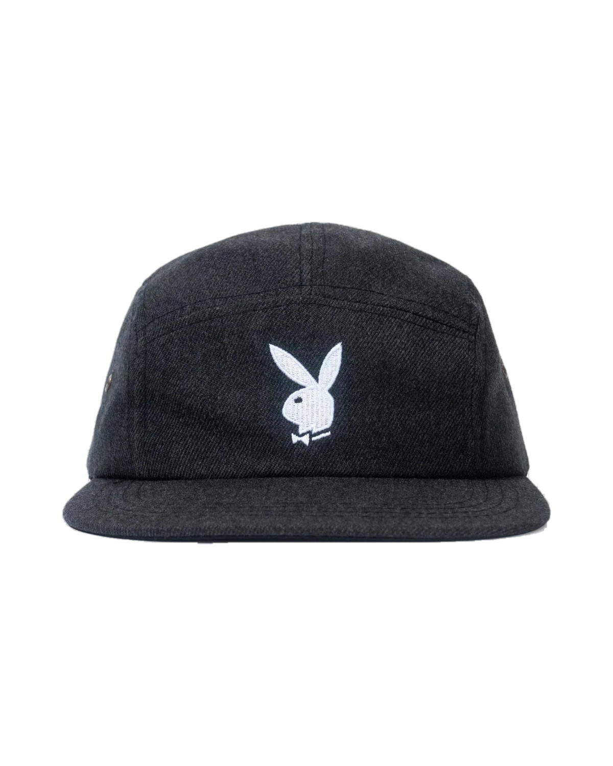 Playboy American Twill Unstructured 5 Panel Hat - Gray