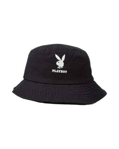 Playboy Rabbit Head Logo Bucket Hat