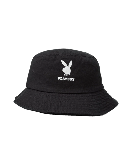 Playboy Rabbit Head Logo Bucket Hat
