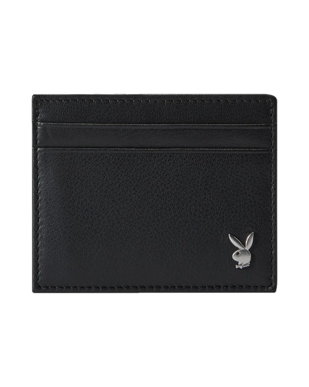Playboy Men's Milled Front Pocket Wallet - Black