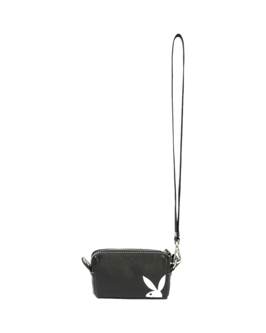 Leather Pouchette - Black