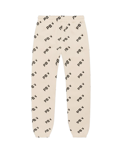 Playboy Women's All Over Print Joggers - Stone