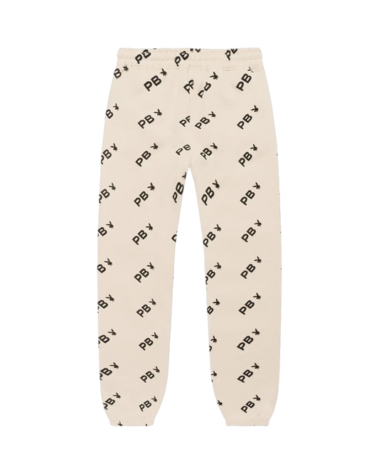 Playboy Women's All Over Print Joggers - Stone
