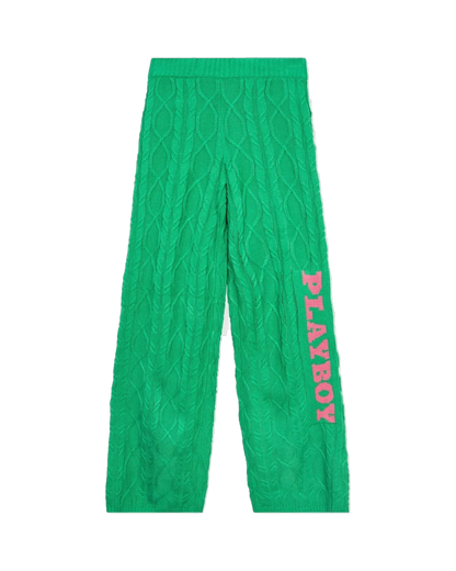 Playboy Women's Masthead Knit Pant - Green