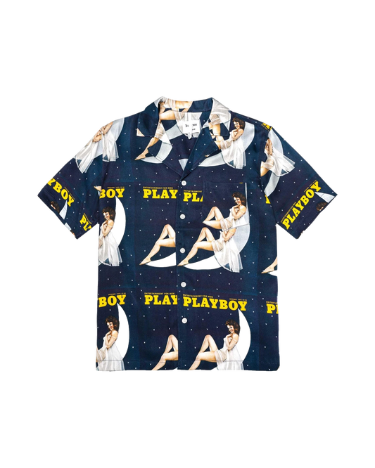 Playboy x Soulland December 1973 Playboy Camp Shirt - Navy