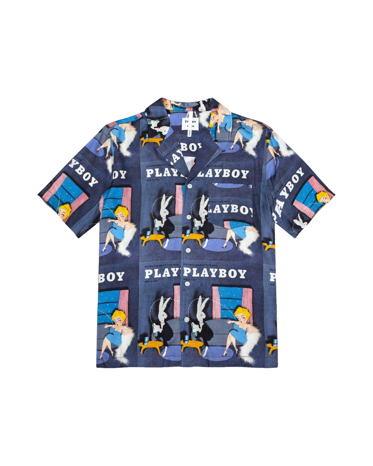 Playboy x Soulland June 1954 Playboy Camp Shirt - Blue