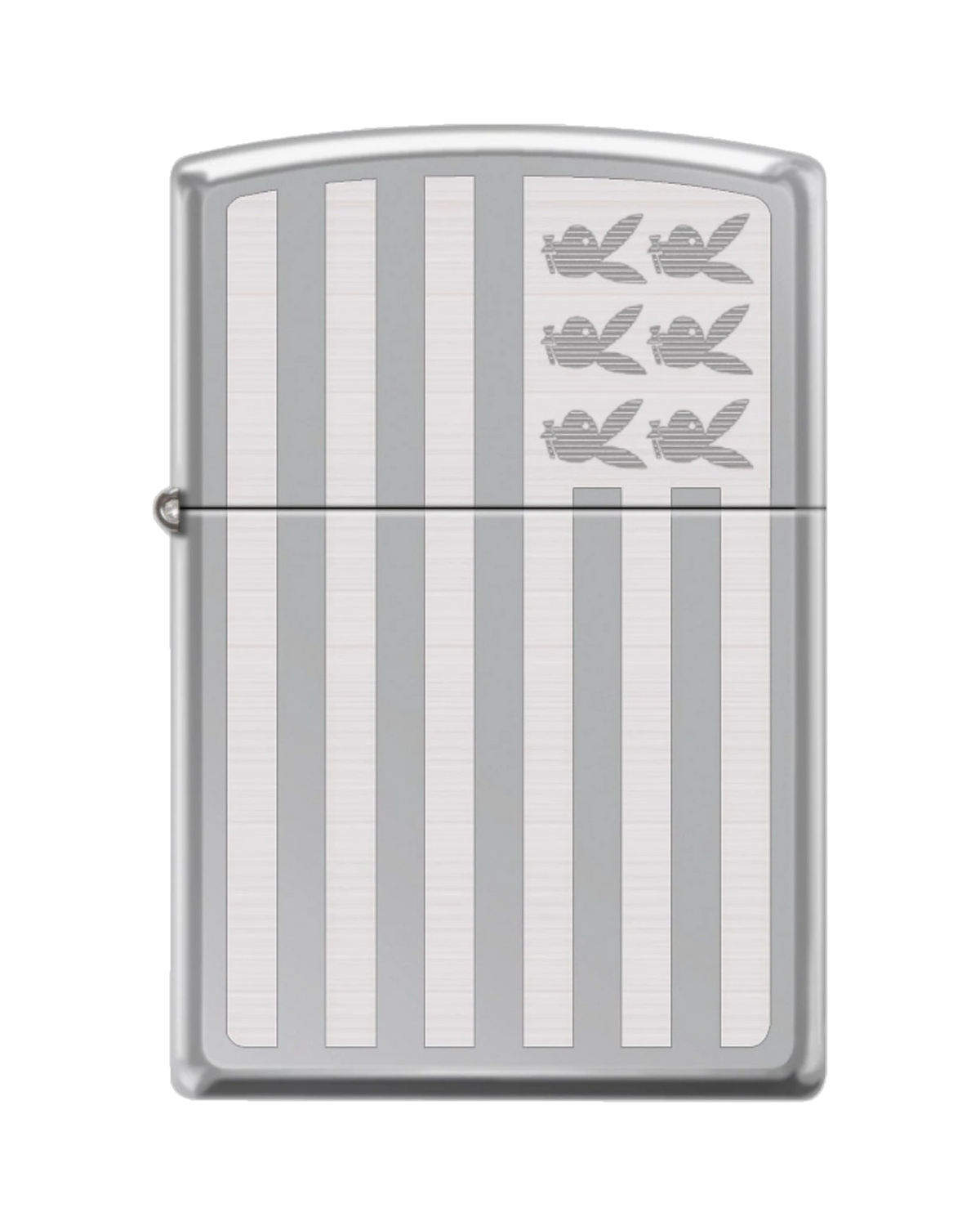 Playboy Icon Flag Zippo Lighter - Silver
