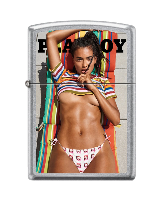 Playboy Sep 2016 Cover Zippo Lighter - Silver