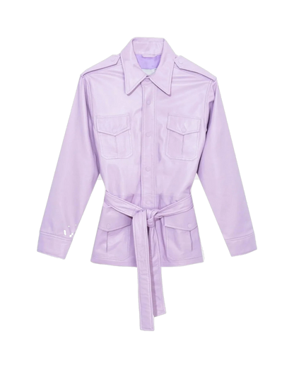Playboy Leather Safari Jacket